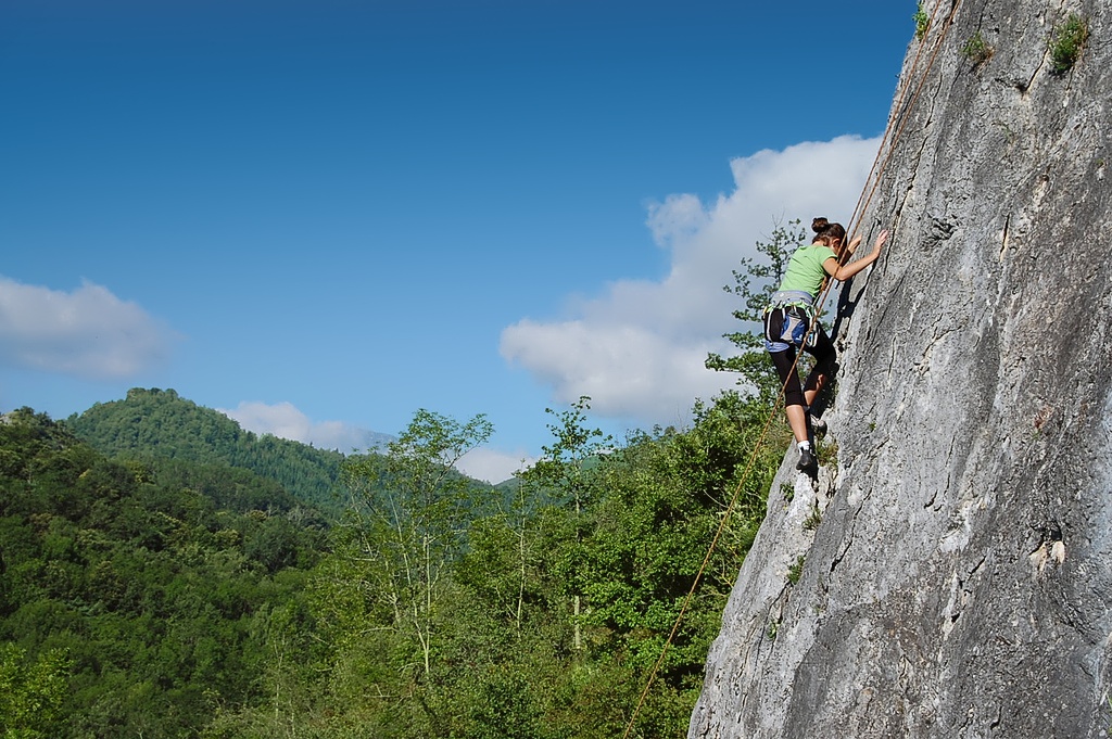Rock Climbing Holidays in the Ariege Pyrenees, South France Base Calames